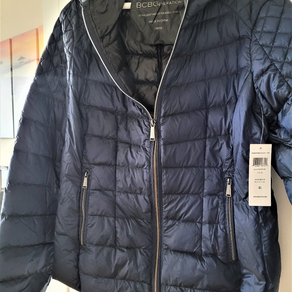 BCBGeneration Women's Packable Down Jacket Sz L